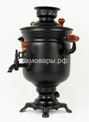 Электрический самовар "Черный Русский" матовая банка на 3 литра (Ограниченная серия) в Губахе - gubaha.ok-mebel.com | фото