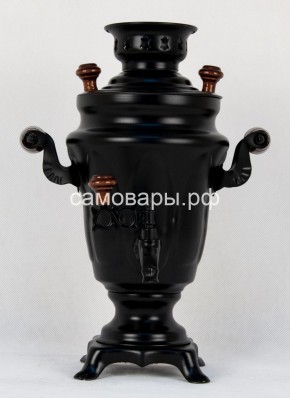Электрический самовар "Черный Русский" матовый тюльпан в наборе на 1,5 литра. Ограниченная серия. в Губахе - gubaha.ok-mebel.com | фото 3