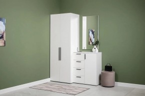 ЭЙР прихожая (модульная) Белый Шагрень в Губахе - gubaha.ok-mebel.com | фото 3