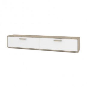 ФЛОРИДА Ф32 Тумба ТВ (дуб серый/белый) в Губахе - gubaha.ok-mebel.com | фото
