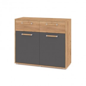 ФЛОРИДА Ф42 Комод (дуб золотой/графит) в Губахе - gubaha.ok-mebel.com | фото