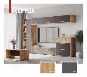 ФЛОРИДА Гостиная (модульная) дуб золотой/графит в Губахе - gubaha.ok-mebel.com | фото