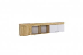 ФОРСАЖ Полка (крафт золотой/белый) в Губахе - gubaha.ok-mebel.com | фото