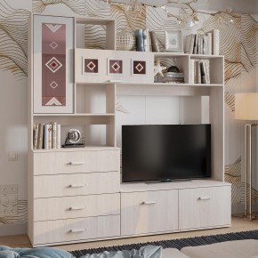 Гостиная Белла (модульная) ясень белый в Губахе - gubaha.ok-mebel.com | фото 15