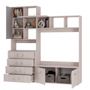 Гостиная Белла (модульная) ясень белый в Губахе - gubaha.ok-mebel.com | фото 3
