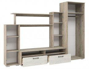Гостиная Эмма (Дуб Крафт серый/белый) в Губахе - gubaha.ok-mebel.com | фото 3