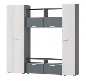 Гостиная Эмми (Анкор светлый/Графит) в Губахе - gubaha.ok-mebel.com | фото 2