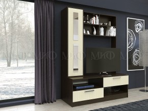 Гостиная Фиеста центр (Дуб Беленый/Венге) в Губахе - gubaha.ok-mebel.com | фото 3
