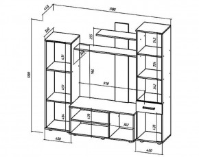 ИБИЦА Гостиная (ЯШС/ЯШТ) в Губахе - gubaha.ok-mebel.com | фото 2