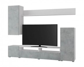 Гостиная Лира ЛДСП (Белый/Бетон) в Губахе - gubaha.ok-mebel.com | фото 2