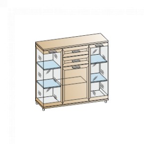 Гостиная Мелисса Композиция 7 (Акация Молдау) в Губахе - gubaha.ok-mebel.com | фото 9