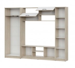 Гостиная МГС 3 Исполнение 1 (Дуб сонома/Белый) в Губахе - gubaha.ok-mebel.com | фото 3