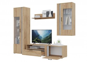 Гостиная Омега (Крафт золотой-Бетон) в Губахе - gubaha.ok-mebel.com | фото 4