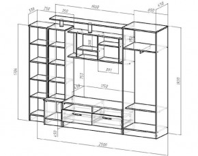 ОСКАР Гостиная (Венге/Анкор светлый) в Губахе - gubaha.ok-mebel.com | фото 2