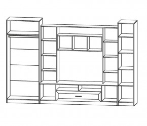 ПРАГА Гостиная (модульная) в Губахе - gubaha.ok-mebel.com | фото 2