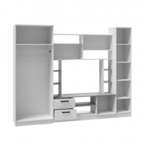 Гостиная СОЛО ЛДСП Белый /ЛДСП Дуб крафт золотой в Губахе - gubaha.ok-mebel.com | фото 2