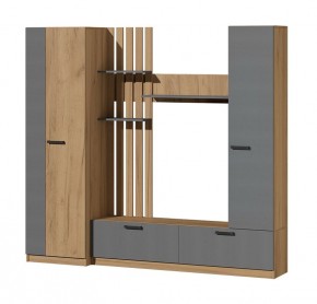 Гостиная Юджи (Дуб Крафт золотой/Графит) в Губахе - gubaha.ok-mebel.com | фото 2