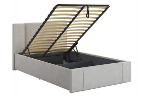 ХЛОЯ Кровать 1200 с ПМ (галька велюр) в Губахе - gubaha.ok-mebel.com | фото