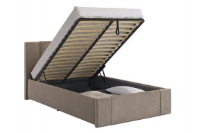 ХЛОЯ Кровать 1200 с ПМ (латте велюр) в Губахе - gubaha.ok-mebel.com | фото