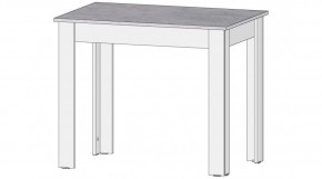 КАЙ Стол (цемент светлый/белый) в Губахе - gubaha.ok-mebel.com | фото