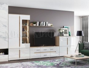 КИМ Шкаф с подсветкой (белый) в Губахе - gubaha.ok-mebel.com | фото 7
