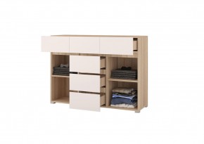 Комод 1200 АНТАЛИЯ (Сонома/Графит софт) в Губахе - gubaha.ok-mebel.com | фото 2
