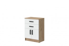 Комод Эконом (Дуб Крафт золотой/Белый текстурный) в Губахе - gubaha.ok-mebel.com | фото