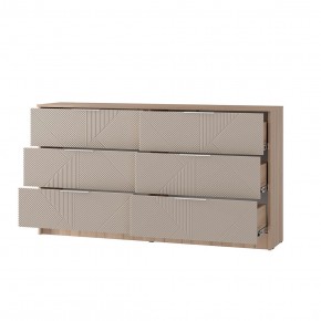 Комод Эмилия КМ-04 (Дуб смоки/Айриш (MF03)) в Губахе - gubaha.ok-mebel.com | фото 2