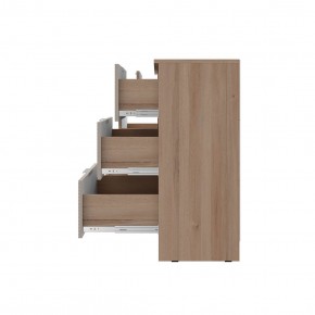 Комод Эмилия КМ-04 (Дуб смоки/Айриш (MF03)) в Губахе - gubaha.ok-mebel.com | фото 3