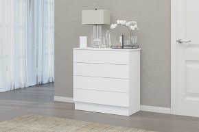 Комод Фаворит-3 (Белый текстурный) в Губахе - gubaha.ok-mebel.com | фото