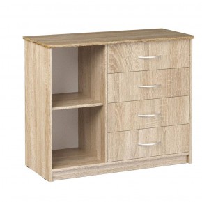 Комод Фиеста (Дуб сонома светлый) Эко в Губахе - gubaha.ok-mebel.com | фото 2