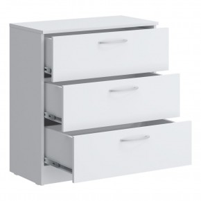 Комод мини Париж (Белый тиснение) в Губахе - gubaha.ok-mebel.com | фото 2