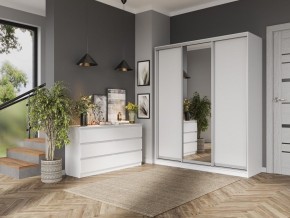 Комод с 6 ящиками 1400 "Бьянко" (Белый лофт) в Губахе - gubaha.ok-mebel.com | фото 2