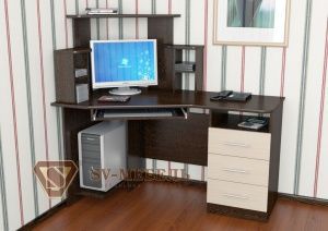 Компьютерный стол №3 в Губахе - gubaha.ok-mebel.com | фото 1