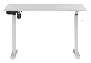 Компьютерный стол Маркос с механизмом подъема 120х75х75 белый / шагрень белая в Губахе - gubaha.ok-mebel.com | фото 2