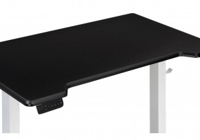 Компьютерный стол Маркос с механизмом подъема 120х75х75 черная шагрень / белый в Губахе - gubaha.ok-mebel.com | фото 8