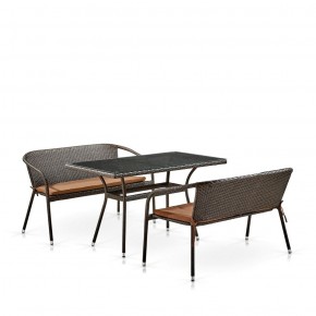 Комплект мебели из иск. ротанга T286A/S139A-W53 Brown в Губахе - gubaha.ok-mebel.com | фото 2