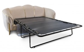 Комплект мягкой мебели Lara 3-1-1 с раскладным механизмом (бежевый/золото) в Губахе - gubaha.ok-mebel.com | фото 3