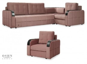 Комплект мягкой мебели Остин HB-178-18 (Велюр) Угловой + 1 кресло в Губахе - gubaha.ok-mebel.com | фото