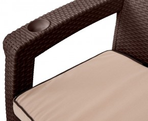 Комплект на балкон Yalta Premium Balcony Set (Ялта) шоколадный (+подушки под спину) в Губахе - gubaha.ok-mebel.com | фото 3