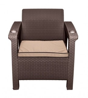 Комплект на балкон Yalta Premium Balcony Set (Ялта) шоколадный (+подушки под спину) в Губахе - gubaha.ok-mebel.com | фото 5