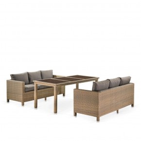 Комплект плетеной мебели T365/S65B-W65 Light Brown в Губахе - gubaha.ok-mebel.com | фото