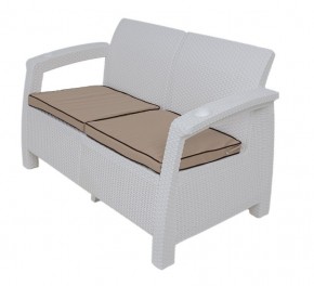 Комплект уличной мебели Yalta Premium Terrace Set (Ялта) белый (+подушки под спину) в Губахе - gubaha.ok-mebel.com | фото 2