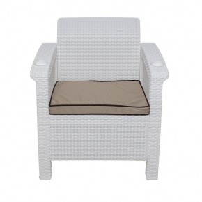 Комплект уличной мебели Yalta Terrace Triple Set (Ялта) белый в Губахе - gubaha.ok-mebel.com | фото 7
