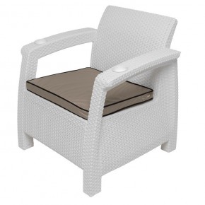 Комплект уличной мебели Yalta Terrace Triple Set (Ялта) белый в Губахе - gubaha.ok-mebel.com | фото 8