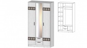 КОСТА-РИКА Шкаф 3-х створчатый (анкор светлый) в Губахе - gubaha.ok-mebel.com | фото
