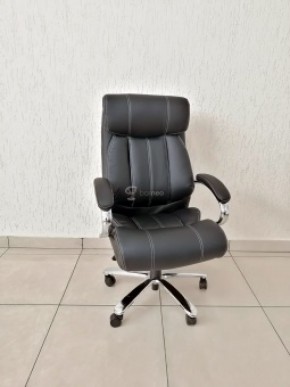 Кресло Barneo K-303 для руководителя (черная экокожа) в Губахе - gubaha.ok-mebel.com | фото