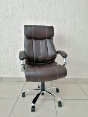 Кресло Barneo K-303 для руководителя (коричневая экокожа) в Губахе - gubaha.ok-mebel.com | фото