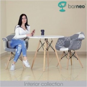 Кресло Barneo N-14 Patchwork черно-белый в Губахе - gubaha.ok-mebel.com | фото 3