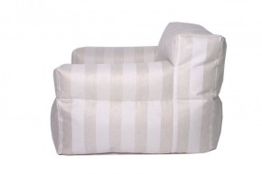 Кресло бескаркасное Уют полоса (Молочный) в Губахе - gubaha.ok-mebel.com | фото 3